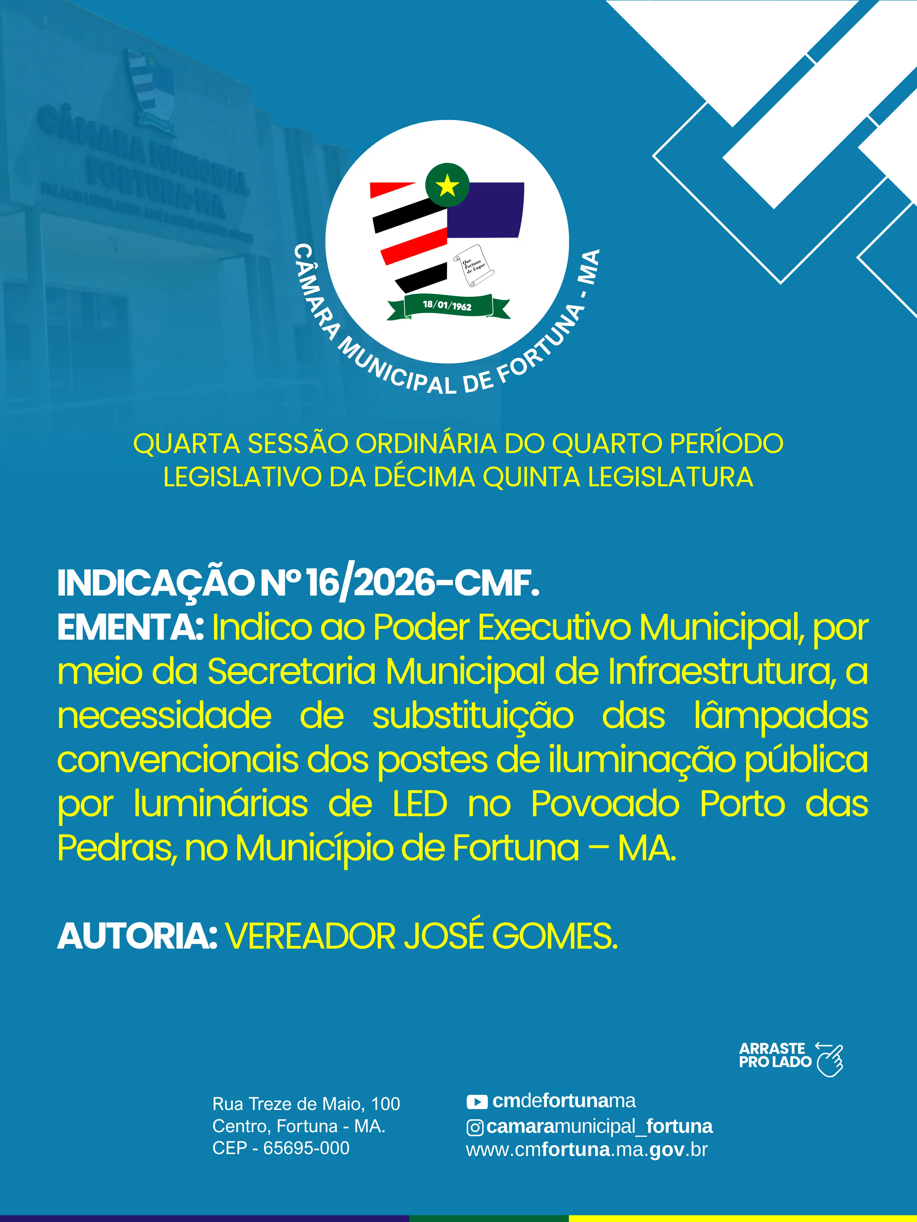 Foto 2 – QUARTA SESSÃO ORDINÁRIA